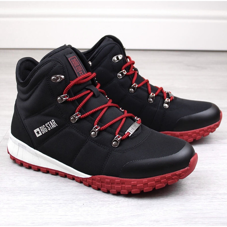 Scarpe sportive alte da uomo Big Star KK174112 nero