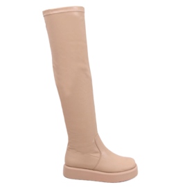 Stivali Baird beige con suola spessa