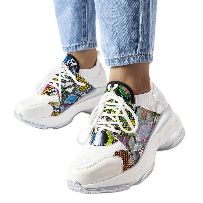 Sneaker bianche con accento animale di Filiberto bianca