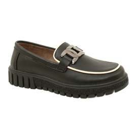 Scarpe eleganti da donna in pelle Filippo DP4728/23 BK, nere nero