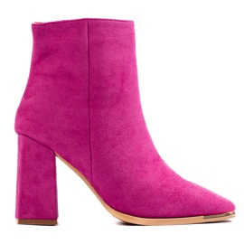 Stivali da donna fucsia sul post Shelovet rosa