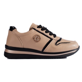 Sneakers Shelovet in pelle beige