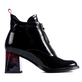 Stivaletti Shelovet in vernice nera nero