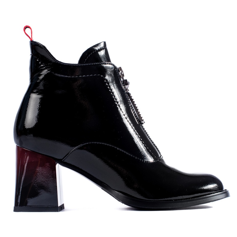 Stivaletti Shelovet in vernice nera nero