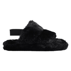 Pantofole in pelliccia da donna Shelovet nere nero