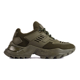 Sneakers Shelovet da donna di colore verde scuro