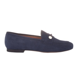 Marco Shoes Mocassini decorati in oro blu