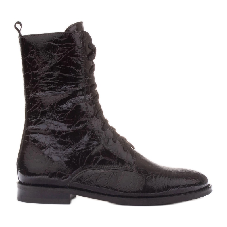 Marco Shoes Stivaletti classici con tacco basso nero