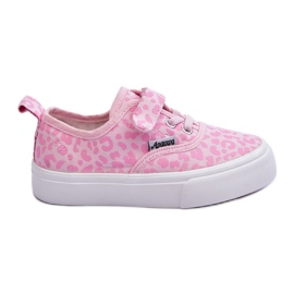 Sneakers da bambino fantasia con velcro, Talirena Rosa