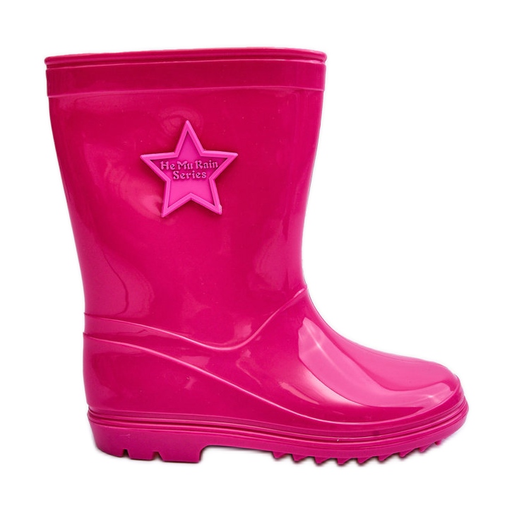 PG3 Stivali Wellington in gomma da bambino Fucsia Malvi rosa