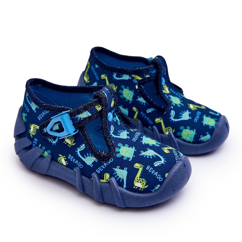 BEFADO S.A. Scarpe pantofole Befado Dinosaurs 110N464, blu