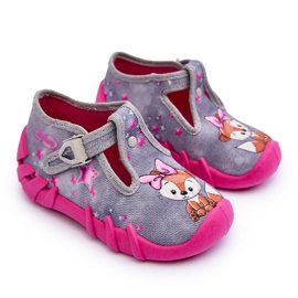 BEFADO S.A. Scarpe Pantofole Scoiattoli Befado 110P467 Grigio e Rosa