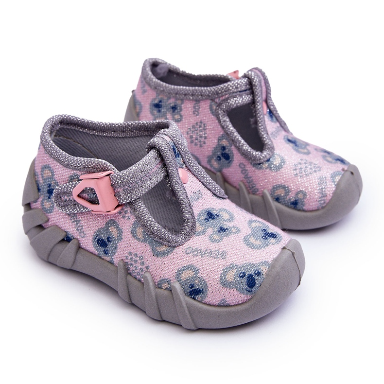 BEFADO S.A. Befado 110P474 Pantofole Lucide, Grigie e Rosa