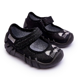 BEFADO S.A. Pantofole ballerina Befado Shiny Cat 109P234 Nere nero