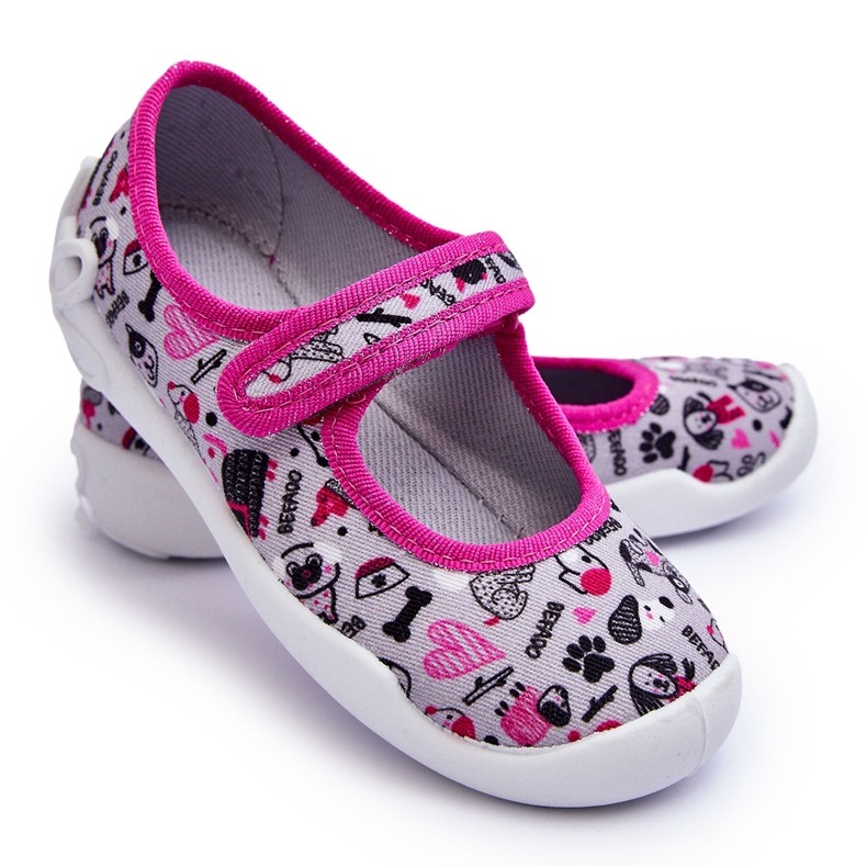BEFADO S.A. Ballerine per bambini Befado 114X521 Grigio e Rosa