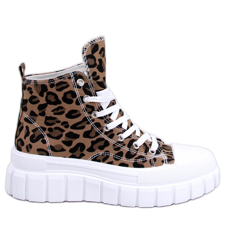 Sneakers alte Tiger Leopard beige