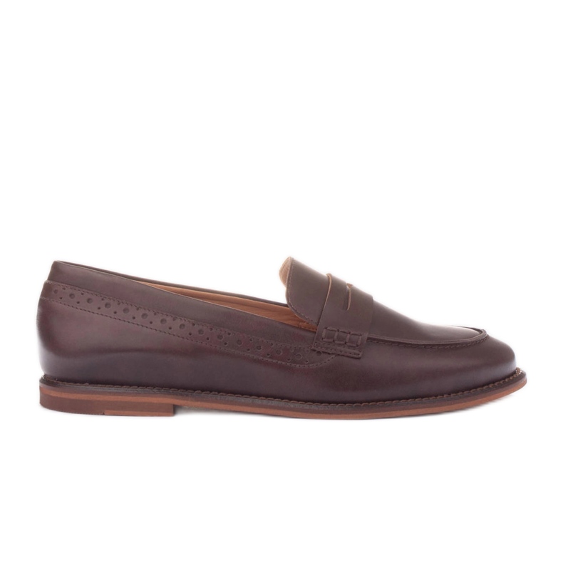 Marco Shoes Mocassini realizzati in pelle naturale marrone