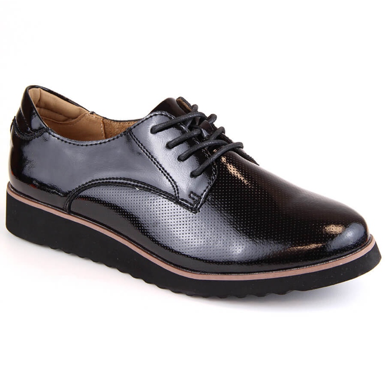 Scarpe da donna in vernice nera Filippo DP4796 nero