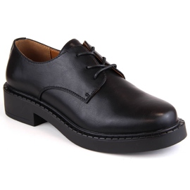 Scarpe stringate nere da donna Sergio Leone BT194 nero