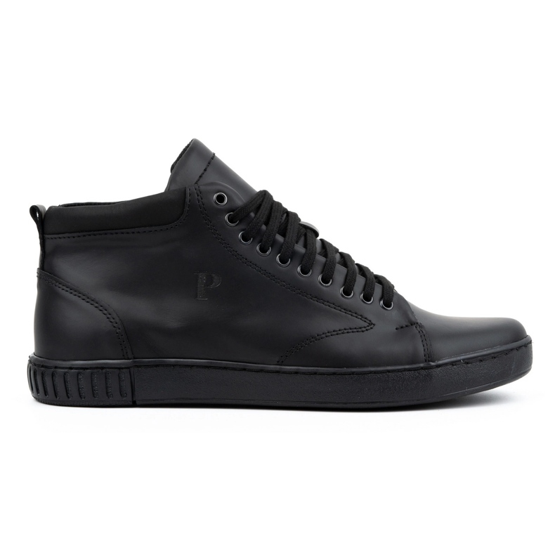 Polbut Sneakers da uomo in pelle 2108, nere nero