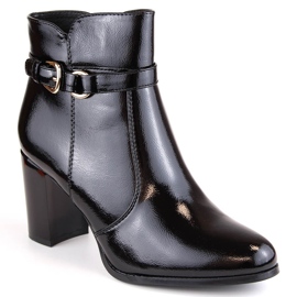 Stivaletti isolanti da donna in vernice, neri, Sergio Leone BT324 nero