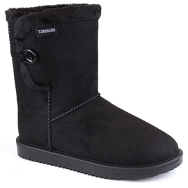 Doposci Eskimo in pelle scamosciata da donna, neri, T.Sokolski EMU2244 nero