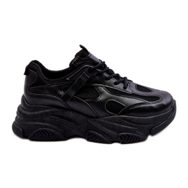 PA1 Chunky Platform Sneakers da donna nere Agnenia nero