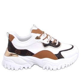 Sneakers con zeppa Nesbit bianche bianco