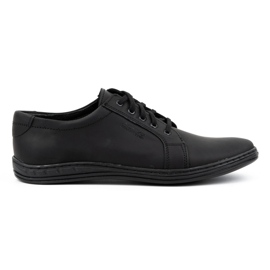 Polbut Scarpe stringate da uomo in pelle 320N, nere nero