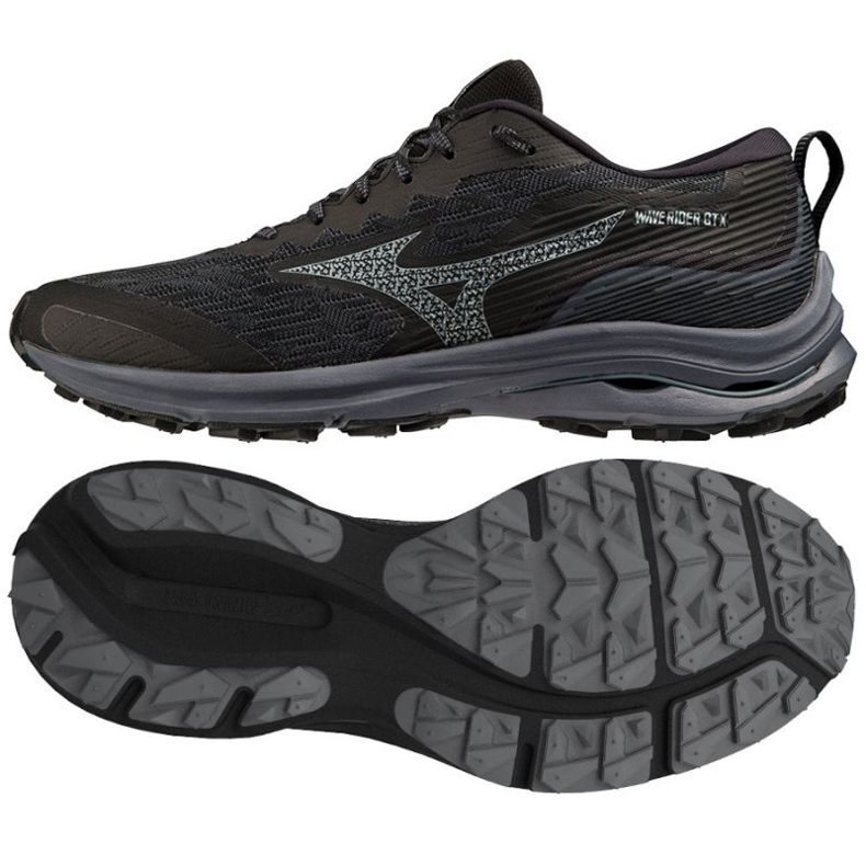 Scarpe da corsa Mizuno Wave Rider Gtx M J1GC227901 nero