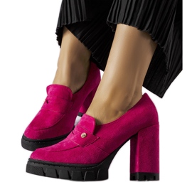 Décolleté rosa con tacco alto di Vinceza