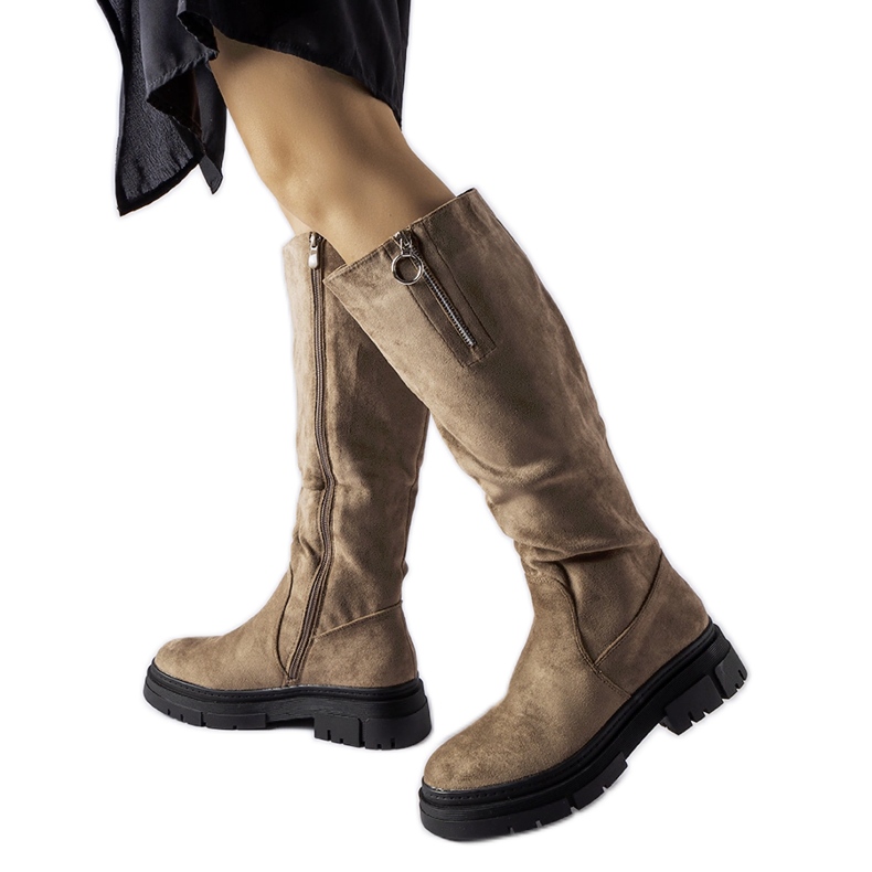 Stivali Vinceza isolanti beige scuro