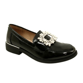 Signori in vernice con decoro Filippo DP4787/23 BK nero