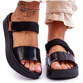 ZAXY Sandali vegani con velcro HH285282 Nero