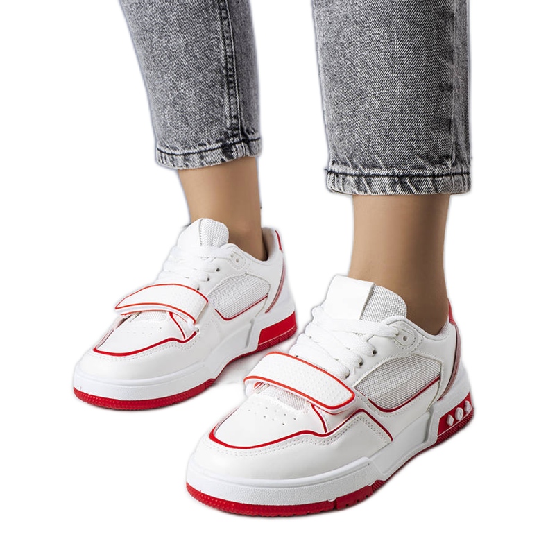 Sneakers Ollie da donna di colore rosso bianca