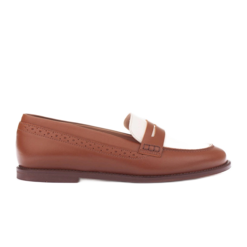 Marco Shoes Mocassini realizzati in pelle naturale marrone