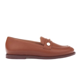 Marco Shoes Mocassini e mocassini in pelle marrone