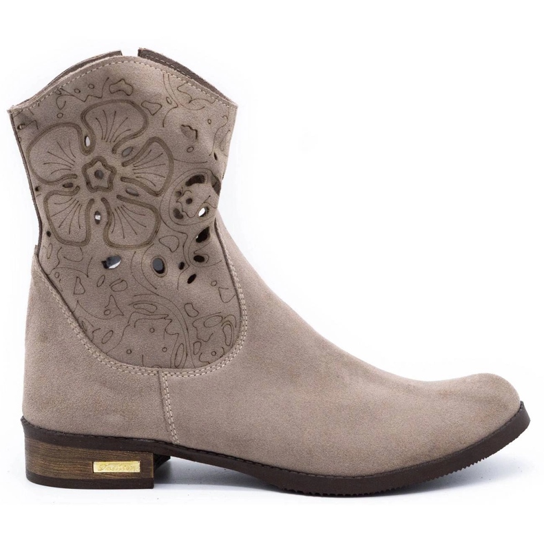 Olivier Comodi stivali traforati beige scuro