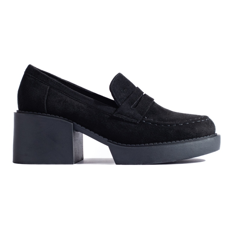 Scarpe Shelovet da donna in camoscio nero