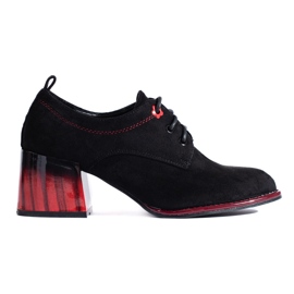 Scarpe col tacco Shelovet in camoscio nero