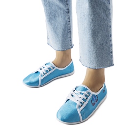 Sneakers da donna Woodstock blu