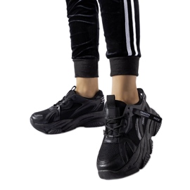 Sneakers Fida nere con suola spessa nero