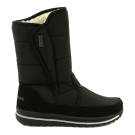 Stivali da neve isolati da donna Progress Progj-22-128 Black nero