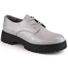 Scarpe oxford grigie da donna Sergio Leone PB201 grigio