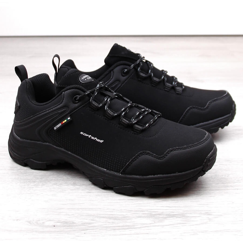Scarpe sportive softshell da trekking per giovani Black American Club nero
