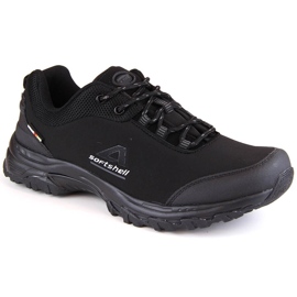 Scarpe sportive da trekking softshell American Club nere da uomo nero