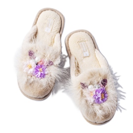 Pantofole da donna beige di Moly