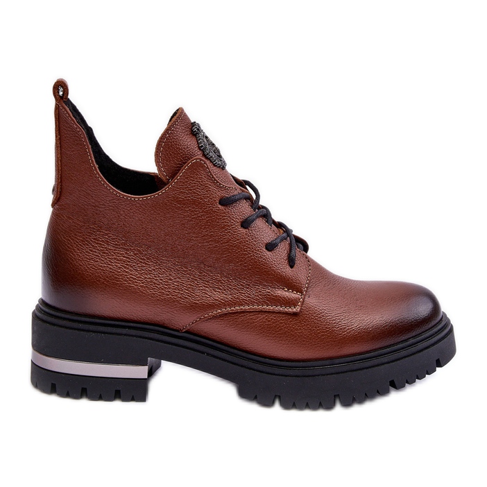 Stivali Bassi in Pelle da Donna Marrone Lemar Charline
