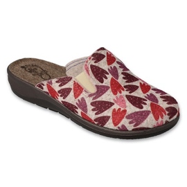 Dr. orto befado femminile 136d003 beige con fiori colorati