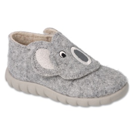 Ciabatte per bambini Befado 620P017 velcro grigio
